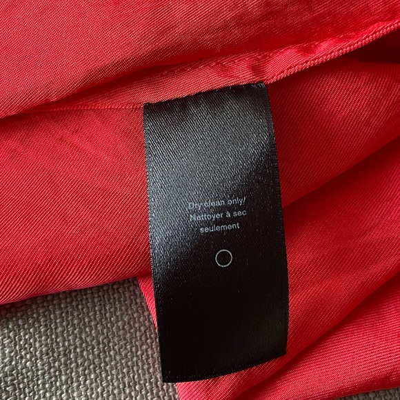 Rag & Bone Red Zoe V-Neck Flowy Dress with Black Straps - Picture 9 of 9